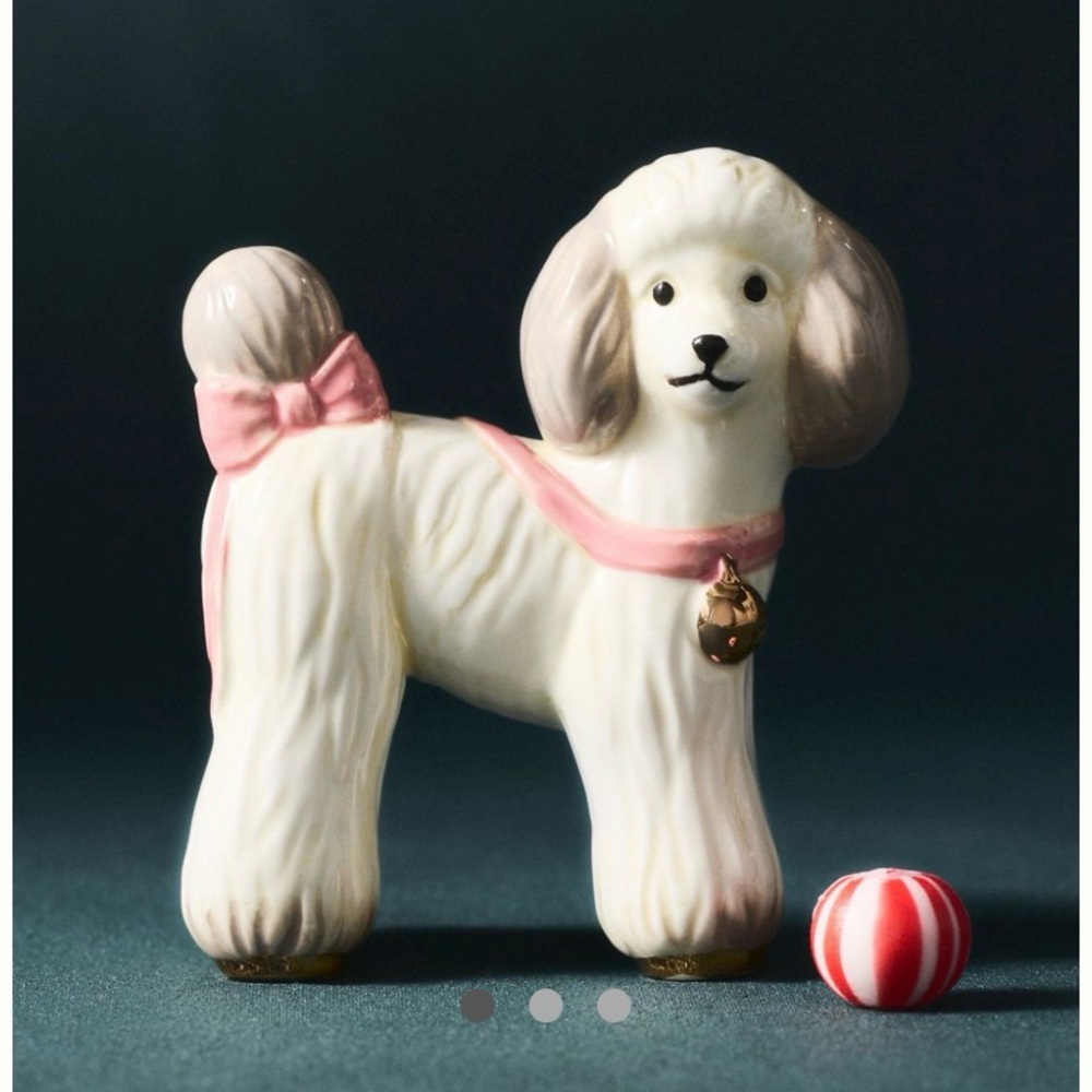 Anthropologie Ceramic Poodle Figurine novelty vintage